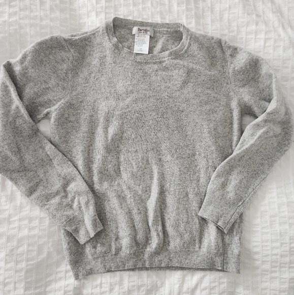 Bartolini | Grey Sweater Crew Neck Italy Merino Wool - Picture 1 of 6